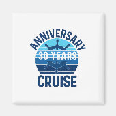 30th Wedding Anniversary Cruise 30 Years Couples V Magneet (Voorkant)