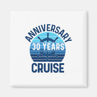 30th Wedding Anniversary Cruise 30 Years Couples V Magneet