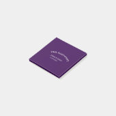 30th wedding anniversary name date purple simple  post-it® notes (Schuin)