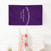30th wedding anniversary name date purple simple spandoek (Insitu)