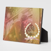 30th Wedding Jubileum Aangepaste foto horizontaal Fotoplaat (Zijkant)