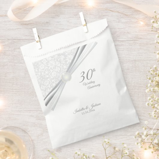  30th Wedding Jubileum Design Bedankzakje (Geknipt)