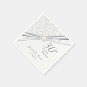  30th Wedding Jubileum Design Servetten
