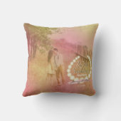 30th Wedding Jubileum Foto Pearl Emblem Kussen (Achterkant)