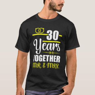30th Wedding Jubileum Ideas Couple Jubileum T-shirt