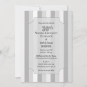 30th Wedding Jubileum Invitation, 3-Tier Cake Kaart (Achterkant)