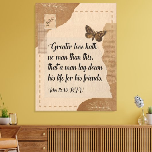 30x40 Canvas Bijbel Muur Art Print (Insitu (Woonkamer))