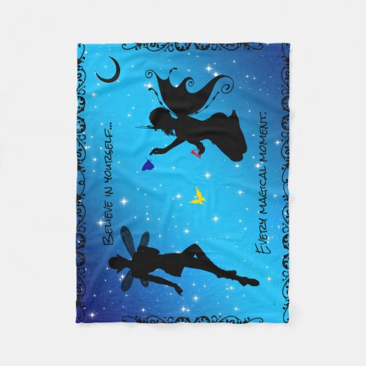 "30X40" Elf Fairy Butterfly - Geloof in jezelf Fleece Deken (Voorkant)