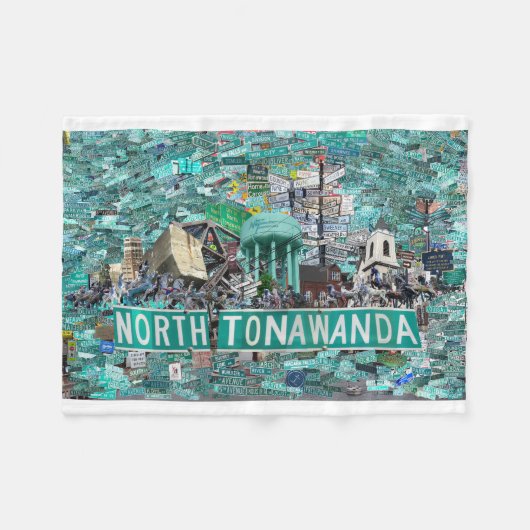 30x40 Fleece Blanket - Streets of NT (Voorkant (Horizontaal))