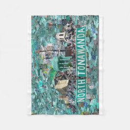30x40 Fleece Blanket - Streets of NT  Deken