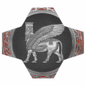 [310] Assyrian Winged Bull - Silver Lamassu Voetbal (Enkel)