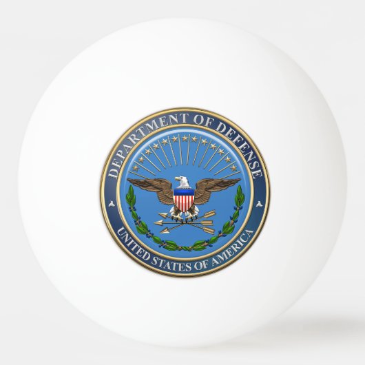 [310] Embleem van het Amerikaanse ministerie van D Pingpongbal (Voorkant)