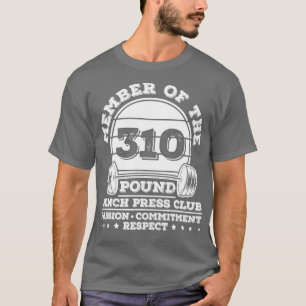 310-ponden bank persgewicht krachtpatser t-shirt