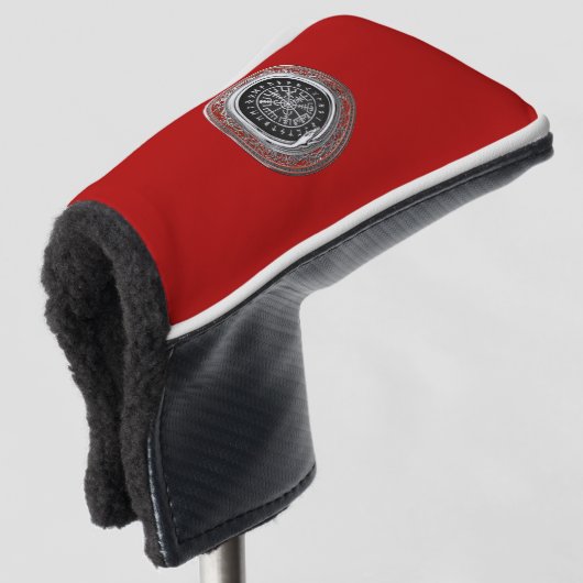 [310] Vegvisir - Viking Silver Magic Runass Golfheadcover (3/4 voorkant)