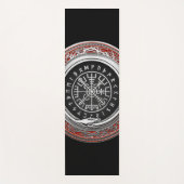 [310] Vegvisir - Viking Silver Magic Runass Yogamat (Voorkant)