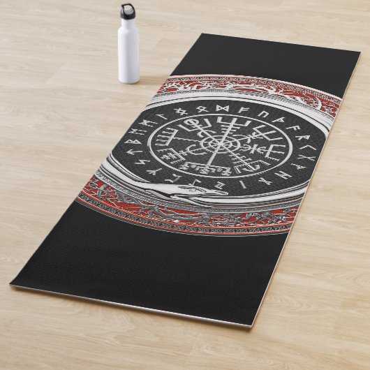 [310] Vegvisir - Viking Silver Magic Runass Yogamat (In situ)