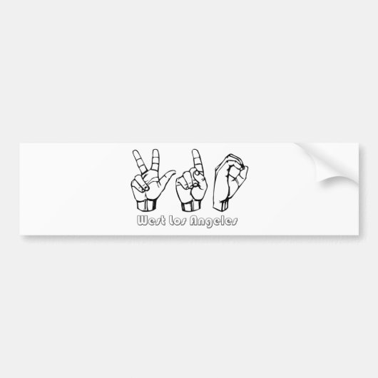 310- - West-Los Angeles Bumpersticker (Voorkant)
