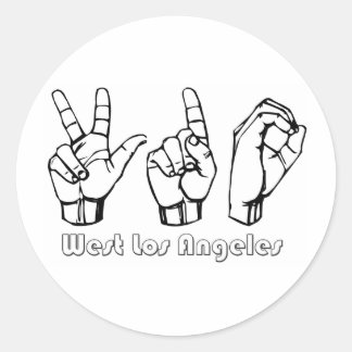 310 - West Los Angeles Ronde Sticker