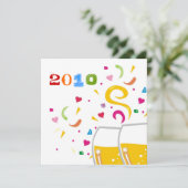 311-2010 Toast nieuwjaar Kaart (Staand voorkant)