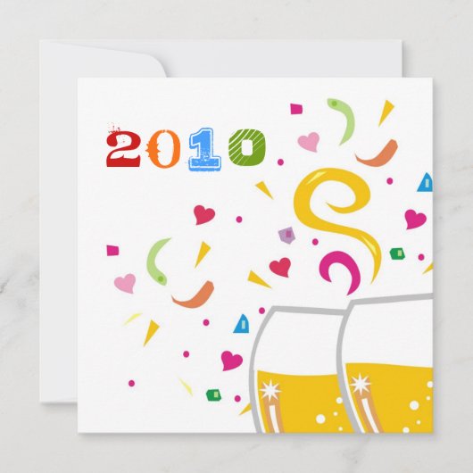 311-2010 Toast nieuwjaar Kaart (Voorkant)