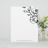 311-311-Lush Black & White Letterhead Gepersonaliseerd Briefhoofd (Staand voorkant)