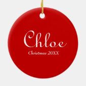 311-Aangepaste foto-decoratie Keramisch Ornament (Achterkant)
