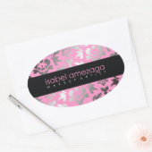 311-Aangepaste Isabel Ovale Sticker (Envelop)