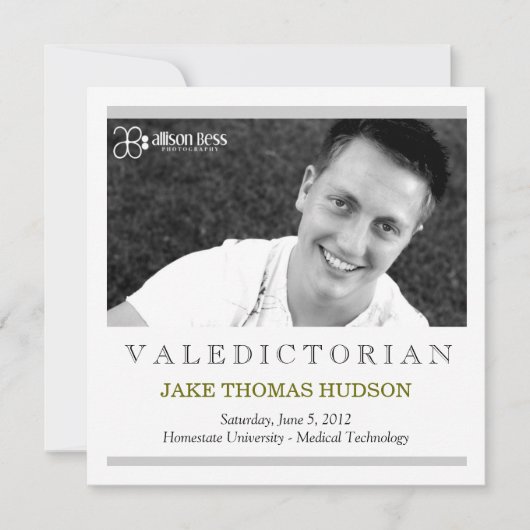 311 Aankondiging van het Valedictorisch Afstuderen (Voorkant)