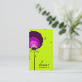 311-AANTREKKELIJK PAARSE ALLIUM | NEON VISITEKAARTJE (Staand voorkant)