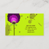 311-AANTREKKELIJK PAARSE ALLIUM | NEON VISITEKAARTJE (Achterkant)