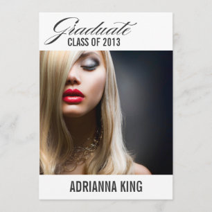 311 Afstuderen Aankondiging van een steenkoolgrijz