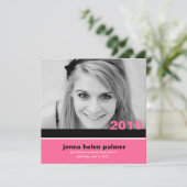 311-Afstuderen bekendmaking | Uitnodiging (Staand voorkant)