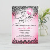 311 Alleen voor mijn lippen bachelorette Shower Kaart (Staand voorkant)