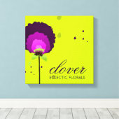 311 Allium Neon aanlokken Canvas Afdruk (Insitu (Houten vloer))