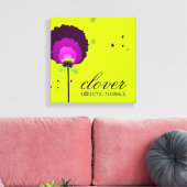 311 Allium Neon aanlokken Canvas Afdruk (Insitu (Woonkamer))