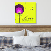311 Allium Neon aanlokken Canvas Afdruk (Insitu (Slaapkamer))