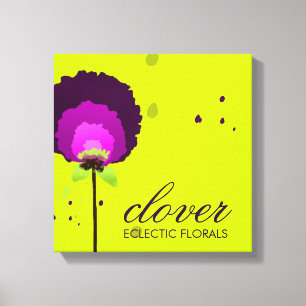 311 Allium Neon aanlokken Canvas Afdruk