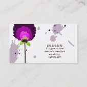 311-ALLUREREND PAARS ALLIUM | WITTE VISITEKAARTJE (Achterkant)