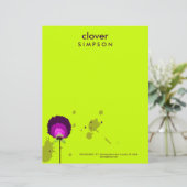 311-Alluring Allium | Neon Gepersonaliseerd Briefhoofd (Staand voorkant)