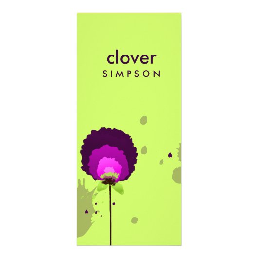 311 Alluring Allium Neon Reclamekaart (Voorkant)