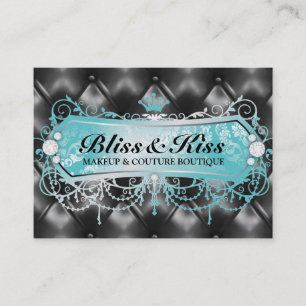 311 Aqua Bliss Black Tuft Metallic Visitekaartje
