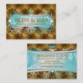 311 Aqua Bliss Golden Tuft Visitekaartje (Voorkant / Achterkant)