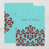 311 Aqua Blue Flame 5 x 7 Invite Kaart (Voorkant / Achterkant)