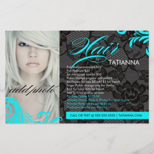 311 Aqua en Lace Hair by Flyer (Voorkant)