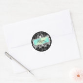 311 Aqua Glam Crazy Sticker Zwart Damask (Envelop)