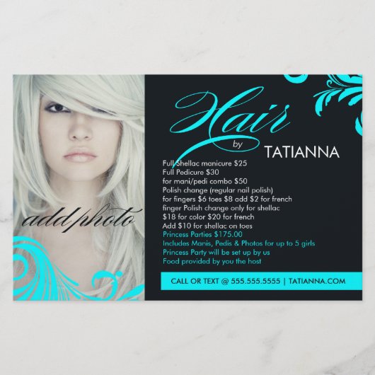 311 Aqua Hair per flyer (Voorkant)