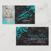 311 Aqua & Lace Hair per Visitekaartje (Voorkant / Achterkant)