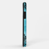 311 Aqua Red Leopard Dream in Lights Lace faux bow Case-Mate iPhone Case (Achterkant/rechts)
