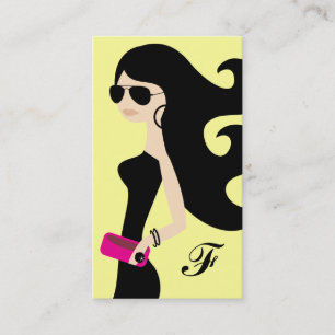 311 Aviator Fashionista Brunette Yellow Visitekaartje
