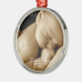 311-Baby's eerste kerstversiering Metalen Ornament (Links)